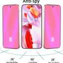 2 Pack Anti-Blue Privacy Tempered Glass for Google Pixel 10 Pro XL / 9 Pro XL Anti-Spy Screen Protector Film Support Finger Unlock 6.8 inch Colorful