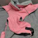 Warm Dog Coats for Large Dogs Waterproof Dog Winter Jacket Reflective Pet Fleece Vest Windproof Cold Weather Coats with Adjustable Buckle & Leash Hole, Pink, Size 3XL