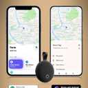 Air Tracker Smart Tags iOS & Android, Bluetooth Key Finder Locator with Sound, IP65 Waterproof Tracking Device, Replaceable Battery Item Finder for Luggage, Keys, Wallets, Pets, Backpack