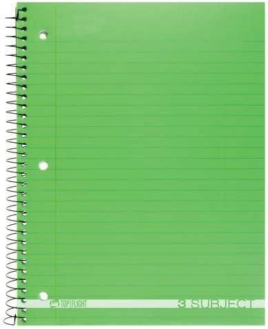 Poly Cover 3-Subject Wirebound Notebook (Pack of 4)