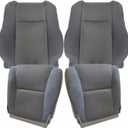 Front Driver & Passenger Side Bottom & Top Lean Back Replacement Seat Covers Cloth Gray Compatible with Toyota Tacoma 2009 2010 2011 2012 2013 2014 2015