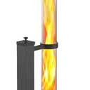 GARDENFLARE Stainless Steel Pellet Stove & Smokeless Firepit, Patio Heater for Ambiance - Wood Fire Pit for Patio, Fire Tube, Outside Backyard Bonfire & Outdoor Fireplace