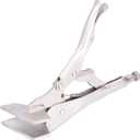 2Pcs Flat Locking Pliers, 8in Adjustable Locking Sheet Metal Clamps Steel Flat Head Vise Locking Grip Pliers Multifunctional