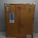 Mezzeta Decorative Modern Two-Door Floating Bathroom Cabinet; 22 x 7 x 28; Natural Wood; Decorative Solid Mango Wood Over The Toilet Storage Cabinet with Slatted Chevron