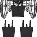 2 Pack Catheter Bag Covers, Durable Canvas Catheter Bag Covers with Adjustable Straps, Universal Foley Catheter Bag Cover & Catheter Bag Holder, Ideal for Wheelchair or Bed