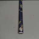 Vintage White Gold Floral Wallpaper Peel and Stick Dark Blue Leaf Contact Paper