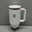 Hydro Flask Travel Tumbler with Handle, Lid and Straw - Insulated Stainless Steel in 40 Oz White