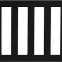 Dream On Me Toddler Guard Rail for Convertible Crib, Solid Wood Bed Rail for Toddler Bed Conversion, Black, 1 Count