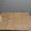 PAWLAND 144-inch Extra Wide 30-inches Tall Dog gate with Door Walk Through, Freestanding Wire Pet Gate for The House, Doorway, Stairs, Pet Puppy Safety Fence, Support Feet Included, Espresso,6 Panels