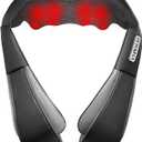 UFFAE Shiatsu Neck and Back Massager with Heat, Electric Deep Tissue Neck and Shoulder Massage, Best Gift for Women, Men, Mom, Dad, Gray Black