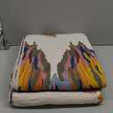 Boho Throw Blanket 60" x 80", 100% Organic Cotton Skin-Friendly Lightweight Ultra Soft Bed Quilt Throw - Spring Floral Butterfly Farmhouse Decor Blanket for Sofa Couch Chair and Gift