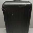 KYME 24-Inch Medium Luggage with Dual 360 Spinner Wheels Hardshell Checked TSA Approved Suitcase for Lightweight Travel (Black, 24" Checked)