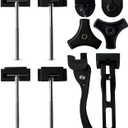Tiptop Universal Replacement Parts for Hard Folding Tonneau Cover - Rear Clamp, Front Clamp, T-Bolt