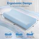 AM AEROMAX 32" King Size Contour Memory Foam Pillow, Cervical Pillow for Neck Pain Relief, Neck Orthopedic Sleeping Pillows for Side, Back and Stomach Sleepers
