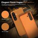 LOHASIC for Samsung Galaxy S25 Plus Case, Classic Leather Luxury Vegan PU Rugged Bumper Non-Slip Grip Shockproof Protective Hard Cover Men Women Phone Case for Galaxy S25+ Plus 5G 6.7" - Brown