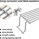 7641 Grill Warming Rack for Weber Spirit E310, S310,E320, E330, S310, S320, S330, SP-320 Genesis, Gas Grill Rack for Genesis Silver Gold B C 91289 KR435 Stainless Steel 7/8 inch 7641, 7513, 91289.