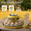 18&33 Egg Tray - Egg Incubators for Hatching Eggs with Automatic Egg Turning & Humidity Control, LED Display, Air Vent, Auto Water Refill & Egg Candler, for Turkey, Quail, Duck, Chicken Eggs