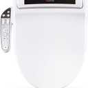 Lotus Bidet ATS-800 Round, Heated Seat, Temperature Controlled Wash, Warm Air Dryer, Easy DIY Installation, Made in Korea