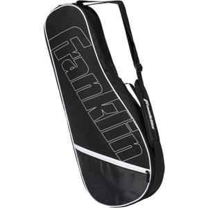 Franklin Sports Tennis Racket Shoulder Travel Bag Case | Court + Practice Gear Storage, Adjustable Padded Strap, Fleece-Lined Valuables Pocket, Ideal for Men + Women, 29" X 4" X 12"