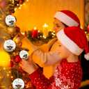 Highland Cow Ornaments, Rustic Farmhouse Highland Cow Hanging Ornaments for Christmas Tree Party Holiday Decorations, Live Like Someone Left The Gate Open Wildflower Ceramic Ornament Decor