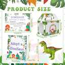 38 Pcs Adopt a Dinosaur Pet Party Favors Plastic Dinosaur Animal Include 12 Mini Dinosaur 12 Foldable Boxes 12 Adopt Cards 1 Adopt Sign 1 Adopt Fence for Adopt a Pet Party (Plastic)