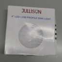 4 Inch LED Low Profile Recessed & Surface Mount Disk Light, Round, 10W, >600 Lumens, 3000K Warm White, CRI80, DOB Design, Dimmable, cETLus Listed, 1 Pack(White)