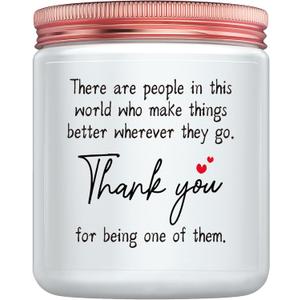 Thank You Gift for Women - Housewarming Gifts for New Home, Appreciation Gift for Friend Coworker Boss Teacher Nurse, Lavender Scented Candle, Christmas Day Gifts