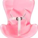 3 x BOXOB Car Seat for Dolls, Pink Plastic Safety Seat Decorative Cute Sofa to Display Doll Toy Ornaments Accessories for Car Interior Air Vents Clip and Desktop Stand Decor