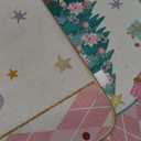 Artoid Mode Diamond Plaid Nutcracker Merry Christmas Kitchen Mats Set of 2, Winter Decor Low-Profile Kitchen Rugs for Floor - 17x29 and 17x47 Inch (Pink)