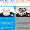 2 Pack 17810 Filters Replacement for Craftsman 3 to 4 Gallon General Purpose Wet Dry Vacuum, Part# 9-17810, with 8 Pre-filter Bags & 1 Brush