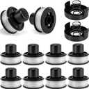KAKO ST4500 Replacement Spool for Black and Decker Weed Eater Spool ST4500, 20ft 0.065” Spool Line for Black Decker St4500 Spool, for RS136 Black and Decker Bump Feed Spool(10+2+2 Pack)