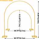 Arch Backdrop StandHeavy Duty Backdrop Stand, Wedding Arch Stand Wedding Arch Frame with Base for Birthday Party Graduation Ceremony Decoration (7x8FT)