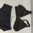Womens Push Up Bikini Set - Two Piece Swimsuit V Neck Crisscross Back Bathing Suit 2025 Swimwear, Small