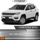Headlights Assembly Compatible with Jeep Compass 2017-2021, Headlamp Right Passenger Side Replacement CH2503295 55112706AF