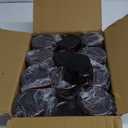 Tessco 24 Pack Plastic Jars with Lids Labels Empty Clear Plastic Jars Round Refillable Cosmetic Containers Body Butter Containers Bulk Sugar Scrub Bottle for Make Up(5 oz,Brown)