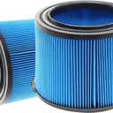 2 Pack VF3500 Replacement Filter for Ridgid Wet Dry Vac, 3-Layer Fine Dust Filter Compatible with WD4070 WD4522 WD4050 WD3050 WD4080 4000RV 4500RV Vacuum, Washable & Reusable