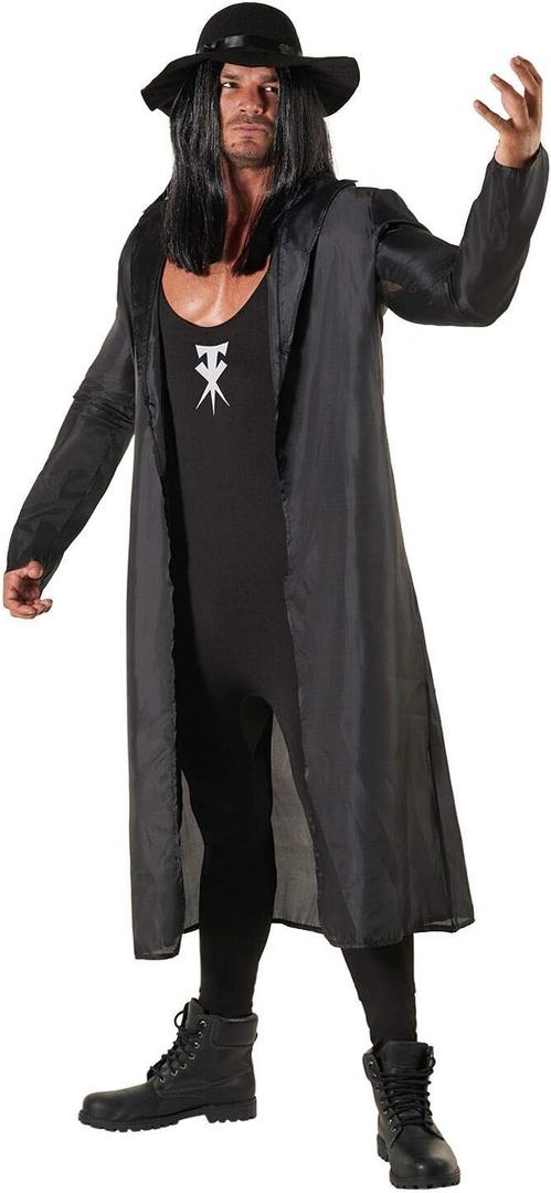 Morph The Undertaker Costume, WWE Undertakes Costume, WWE Costumes Adult, Halloween Costumes for Men (Large)