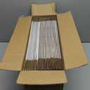 HORLIMER 11x8x2 inches Shipping Boxes Set of 25, White Corrugated Cardboard Box Literature Mailer