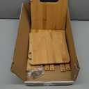 ZOOFOX Bamboo Desktop Bookshelf, Expandable Desktop Organizer, Small Display Shelf Book Rack for Office Supplies, Home Tabletop