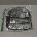 Oraben Clear Backpack Stadium Approved, 12 x 6 x 11 in, Small Transparent Backpack for Concerts, Sports Events, Festivals, Travel, Waterproof PVC, Adjustable Straps, Women Men (Black)