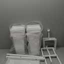 Flower Display Stand with Buckets, Flower Pot Stand, Flower Stand Metal, Florist Bouquet Shelf for Wedding, Party, Events, White