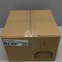 6.9in Vintage Pendant Lights for Kitchen with Clear Striped Glass Shade, Brushed Gold Pendant Lights Kitchen Island, Small Light Pendant Adjustable Hanging Light for Entrance Bathroom Hallway Home