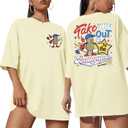 Forever Chasing Sunsets Shirt Oversized Beach Shirt Baggy Hawaiian Tops Summer Vacation Clothe (Beige, XL)
