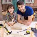 DaTpuik- 1/4 x 12 Inch 100 PCS Square Dowel Rods Wood Sticks Wooden Dowel Rods Unfinished Bamboo Sticks - for Crafts,Home Decor, Model Making and DIYers