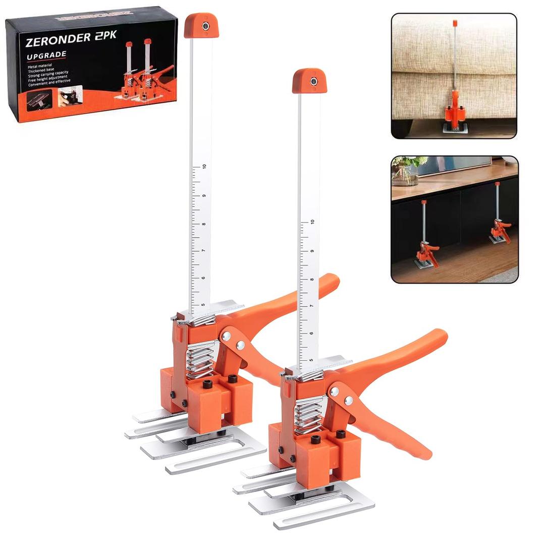 Labor-Saving Arm Lever Arm, 2-Piece Multifunctional Height Adjustment Device, Men's Labor-Saving Tool for Installing Furniture, Cabinets, Door Panels, Tile Positioning Jack Lift