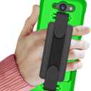 Case Compatible with Sonim XP5PLUS (XP5900) (Knob and No Knob Versions), Case and Belt Clip Holster Combo with Handstrap, Kickstand and Screen Protector (Lime Green)