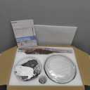 36 Inch Modern Ceiling Fans with Lights, Small Flush Mount Ceiling Fan with Light and Remote/APP Control, 3 Reversible 6 Speeds Curved Blades, 3 CCT Dimmable Lights for Bedroom, Brown