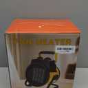 Outdoor Heaters for Patio, 1500W Electric Garage Heater with Overheat Protection, 3S Fast Heating, 3 Modes, Portable Space Heater for Patio, Garage, Greenhouse, Indoor, Orange