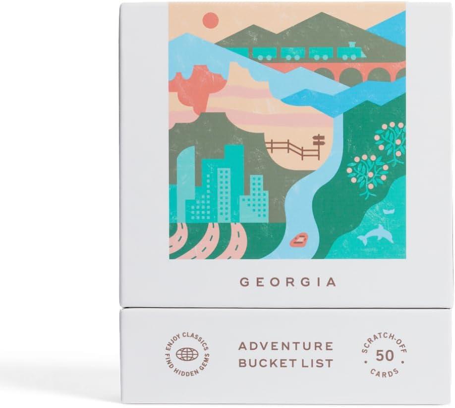 Reach International Outfitters Georgia Adventure Bucket List: 50 Scratch-Off Cards for Outdoor Activities, Tourist Attractions, and Road Trips - Perfect Travel Gift and Guide for Exploring
