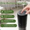 Cordless Electric Pill Crusher Grinder Pulverizer，Suitable for Children, the Elderly and Pets to Grind Pills，Multiple Small/Large Pills, Vitamins，Removable Grinding Cup for Easy Cleaning